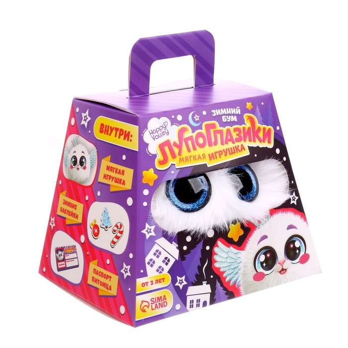 Мягкая игрушка «Лупоглазики: Снежок» Мягкая игрушка «Лупоглазики: Снежок»