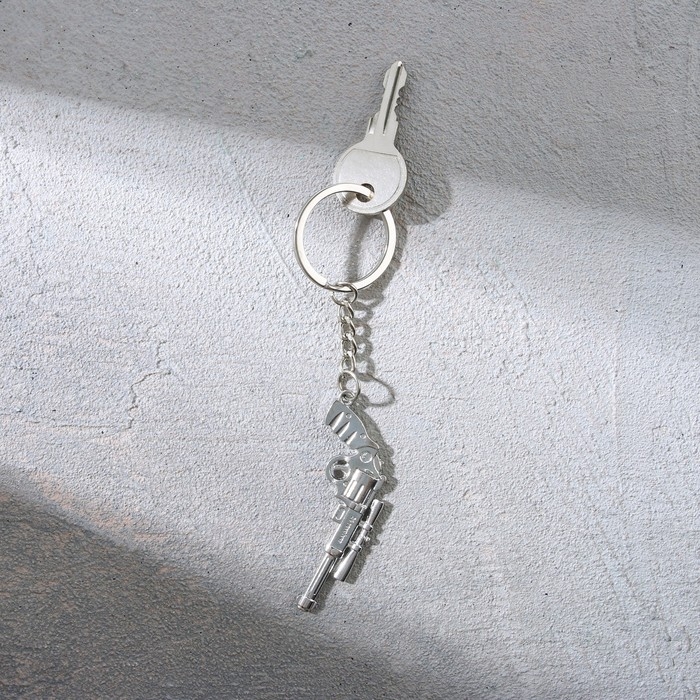 Брелок для ключей металлический Брелок для ключей металлический "Характер и воля", 11.5 х 3 см