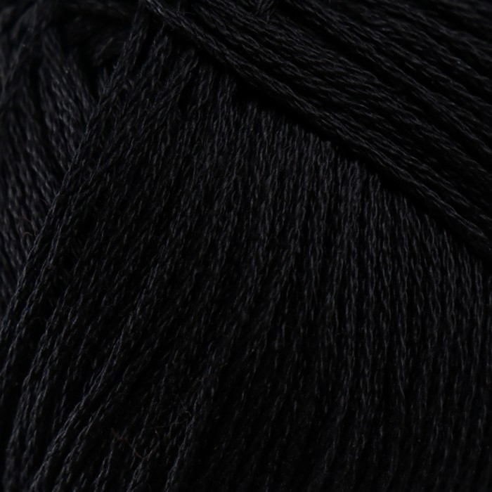 Пряжа Пряжа "Детский хлопок" 100%мерсеризованный хлопок 330м/100гр (02-Черный)