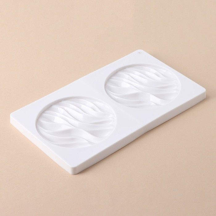 Форма для муссовых десертов и выпечки KONFINETTA «Зебрано», силикон, d=13,2 см, 30,5×18 см, цвет белый Форма для муссовых десертов и выпечки KONFINETTA «Зебрано», силикон, d=13,2 см, 30,5×18 см, цвет белый