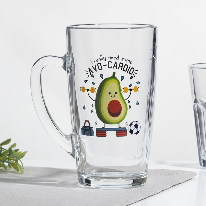 Кружка &laquo;Авокадо&raquo;, 400 мл, рисунок МИКС