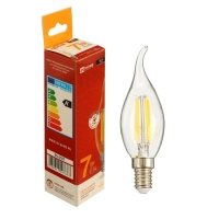 Лампа светодиодная IN HOME LED-СВЕЧА НА ВЕТРУ-deco, Е14, 7 Вт, 3000 К, 630 Лм