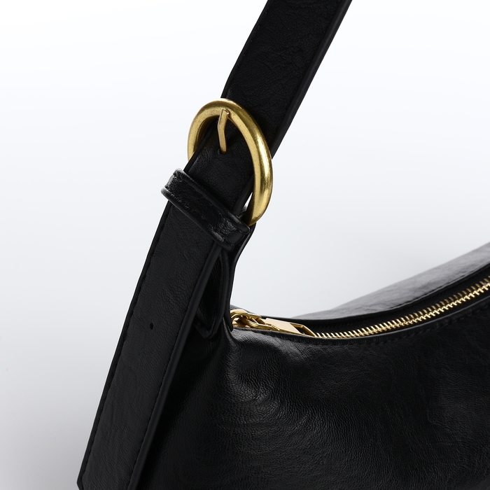 Сумка женская багет на молнии, цвет чёрный Сумка женская багет на молнии, цвет чёрный