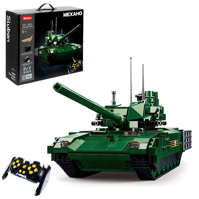 Конструктор Механо «Российский танк», радиоуправление, 995 деталей Конструктор Механо «Российский танк», радиоуправление, 995 деталей