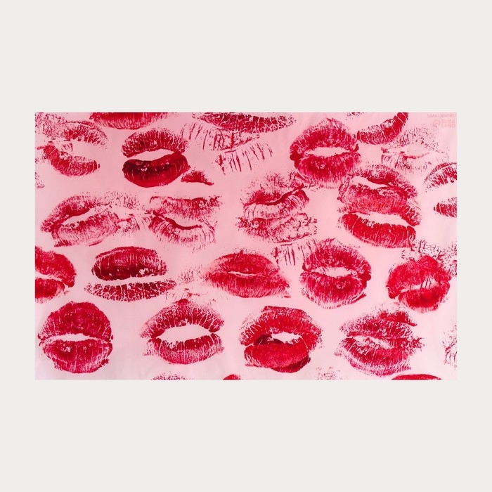 Фотофон винил Фотофон винил "Отпечатки губ" 120х80 см