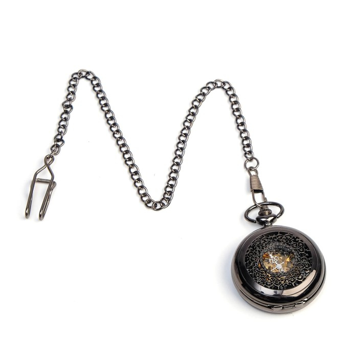Часы карманные механические Часы карманные механические "Скелетон", на цепочке, d циферблата-4.5 см