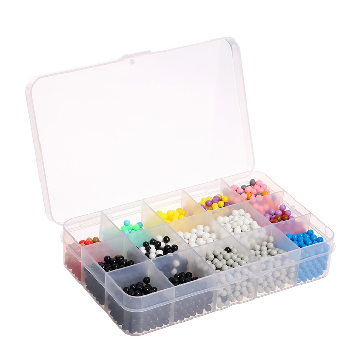 Аквамозаика в контейнере, 2500 шариков, 10 трафаретов, 2 основы Аквамозаика в контейнере, 2500 шариков, 10 трафаретов, 2 основы