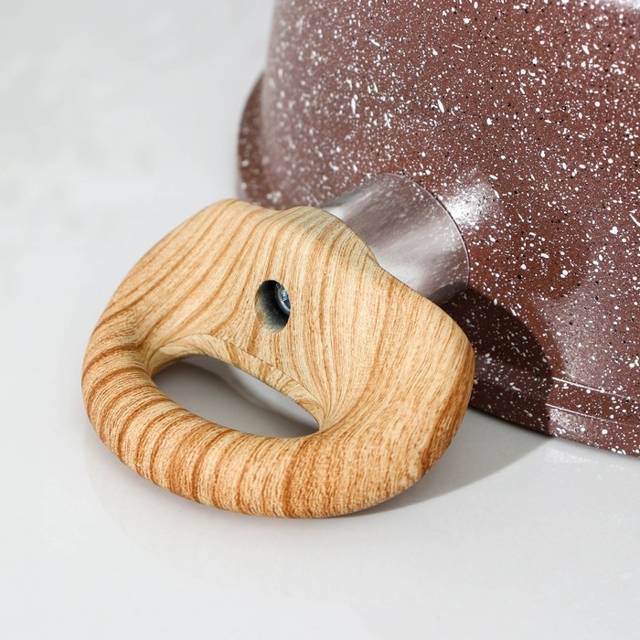 Кастрюля Доляна «Брауни», 4 л, d=20 см, h=11,5 см, стеклянная крышка, антипригарное покрытие, индукция Кастрюля Доляна «Брауни», 4 л, d=20 см, h=11,5 см, стеклянная крышка, антипригарное покрытие, индукция