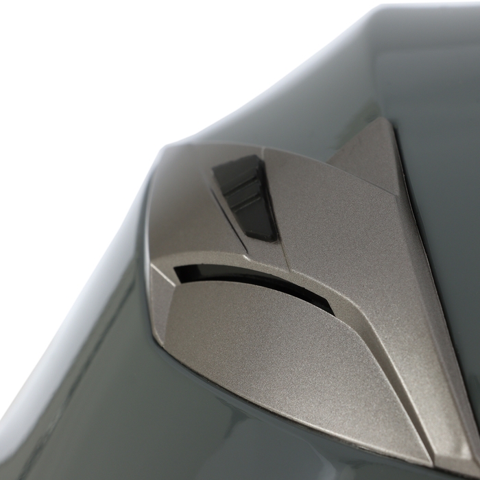 Шлем открытый с двумя визорами, размер XS (53-54), модель - BLD-708E, серый глянцевый Шлем открытый с двумя визорами, размер XS (53-54), модель - BLD-708E, серый глянцевый