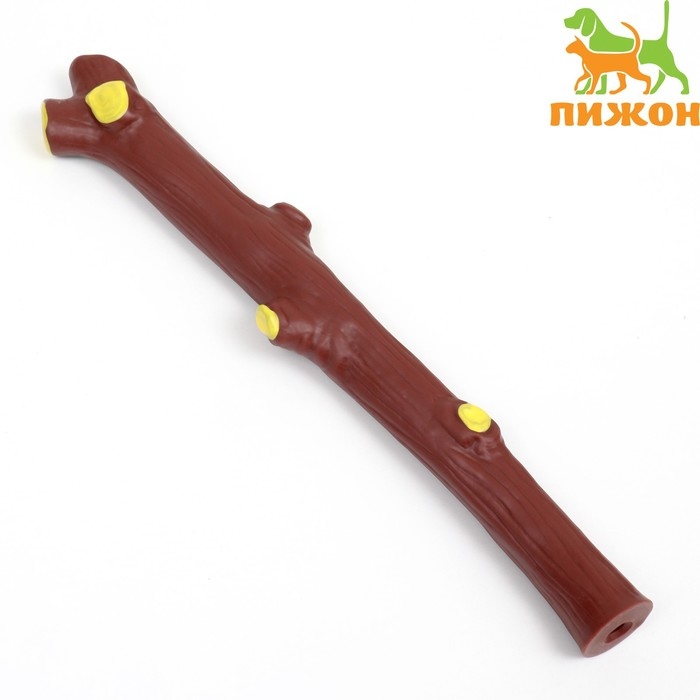 Игрушка пищащая  Игрушка пищащая "Ветка" для собак, 29,5 см, коричневая