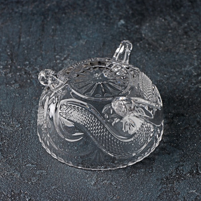 Конфетница стеклянная на ножках Доляна «Венеция», 200 мл, 10×6 см Конфетница стеклянная на ножках Доляна «Венеция», 200 мл, 10×6 см