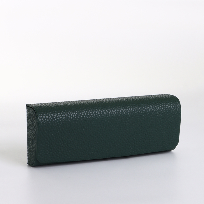 Футляр для очков на магните, длина 16 см, цвет тёмно-зелёный Футляр для очков на магните, длина 16 см, цвет тёмно-зелёный