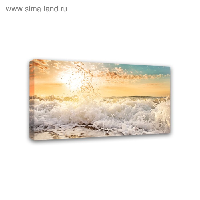 Картина на подрамнике Картина на подрамнике "Морская пена" 50*100 см