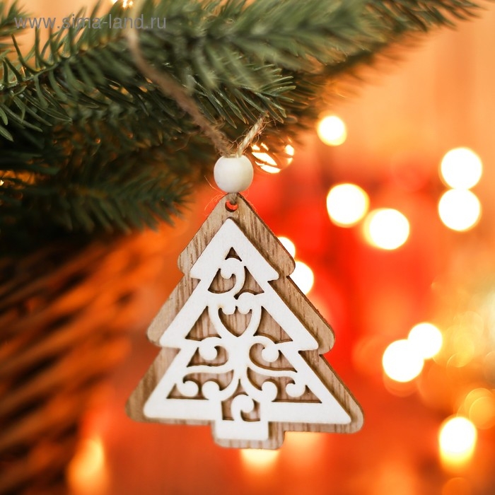 Подвеска новогодняя «Ель с узорами» Подвеска новогодняя «Ель с узорами»
