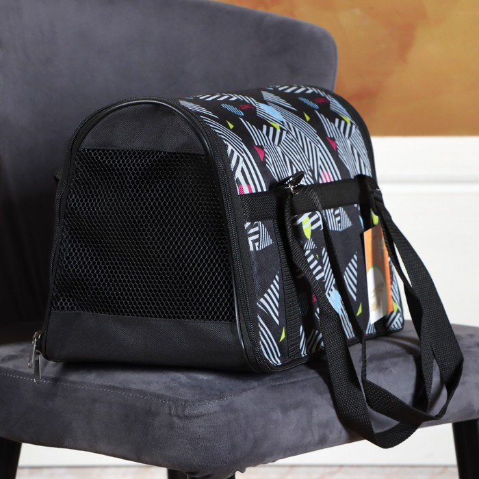 Сумка - переноска для животных, раскладная, нейлон, 39 х 23 х 25 см, микс расцветок Сумка - переноска для животных, раскладная, нейлон, 39 х 23 х 25 см, микс расцветок