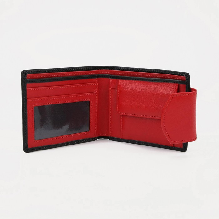 Кошелёк женский на магните, цвет чёрный Кошелёк женский на магните, цвет чёрный