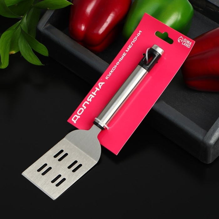 Лопатка Доляна Fargo, 21×5,5×2 см, нержавеющая сталь, цвет серебряный Лопатка Доляна Fargo, 21×5,5×2 см, нержавеющая сталь, цвет серебряный