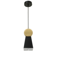Светильник BayerLux 2284/1 LED черно-золотой 10х10х24-124 см