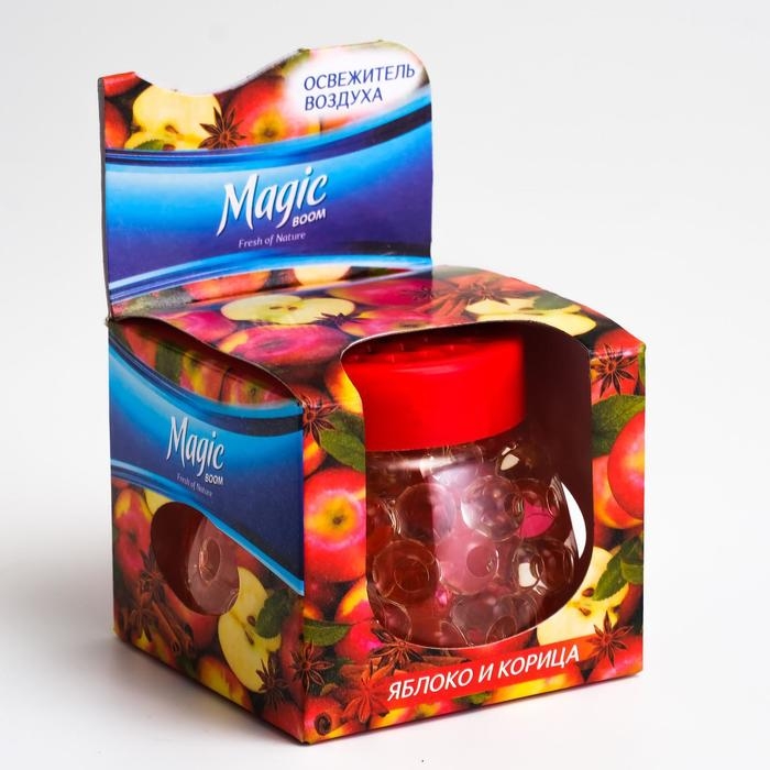 Освежитель воздуха Magic Boom, гелевый  Освежитель воздуха Magic Boom, гелевый "Яблоко с корицей" 100 г