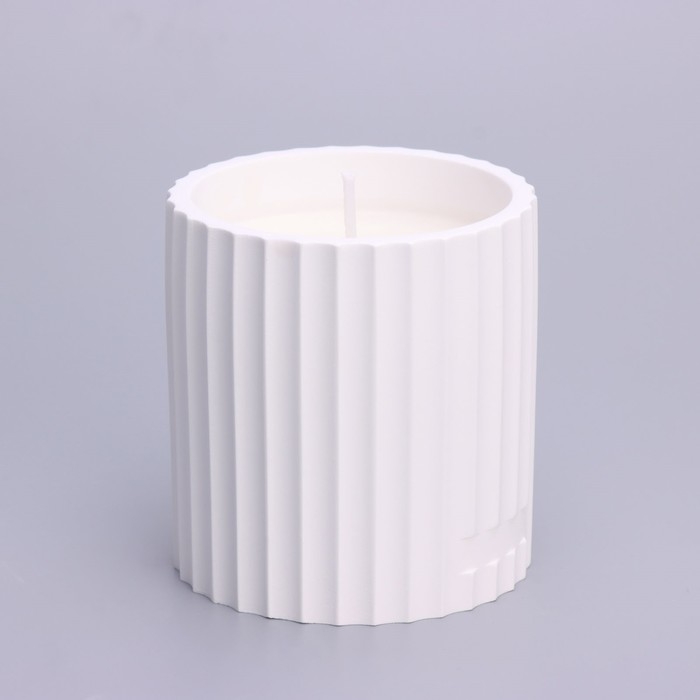 Свеча в бетоне ароматическая  Свеча в бетоне ароматическая "Микеланджело", апельсиновый османтус, 13х7см,соевый воск,160 г