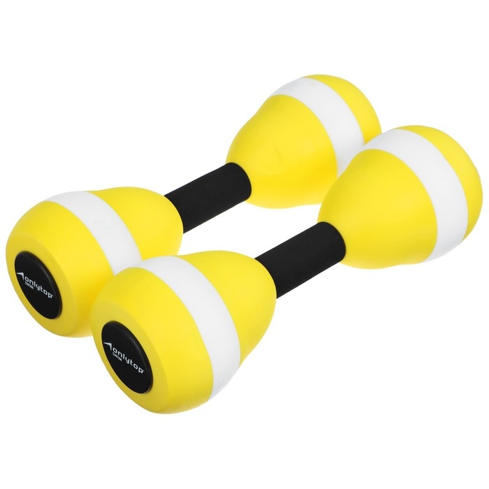 Гантели для аквааэробики ONLYTOP, 2 шт., 27,5х9 см, цвета МИКС Гантели для аквааэробики ONLYTOP, 2 шт., 27,5х9 см, цвета МИКС