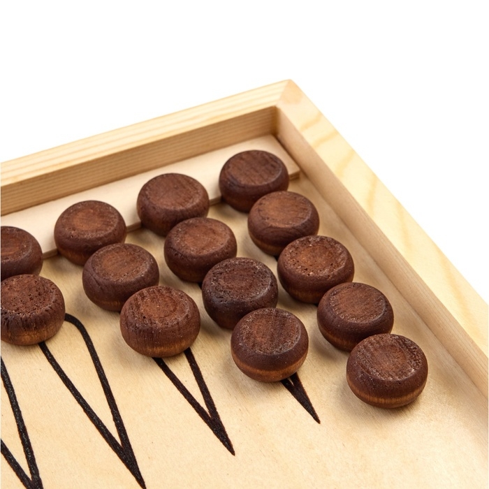 Нарды Нарды "Кобра", деревянная доска 40 х 40 см, с полем для игры в шашки