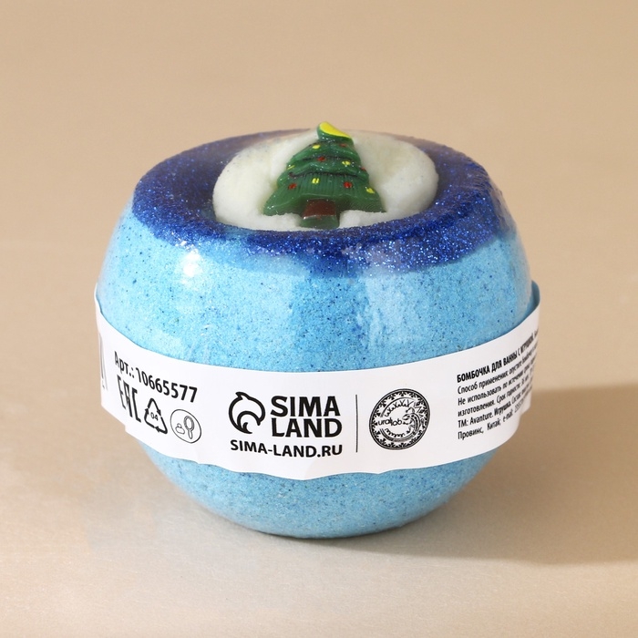 Новый Год. Бомбочка для ванны с игрушкой, 140 г, микс Новый Год. Бомбочка для ванны с игрушкой, 140 г, микс