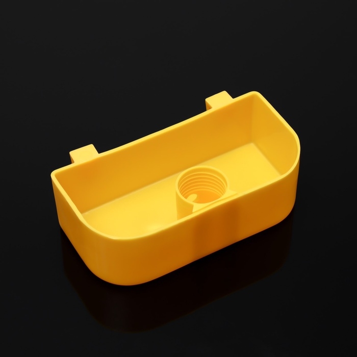 Поилка под бутылку для птиц внутренняя 14,3 х 6,8 х 4,5 см, жёлтая Поилка под бутылку для птиц внутренняя 14,3 х 6,8 х 4,5 см, жёлтая