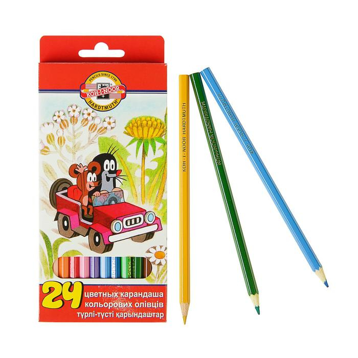 Карандаши Карандаши "Крот", 24 цвета