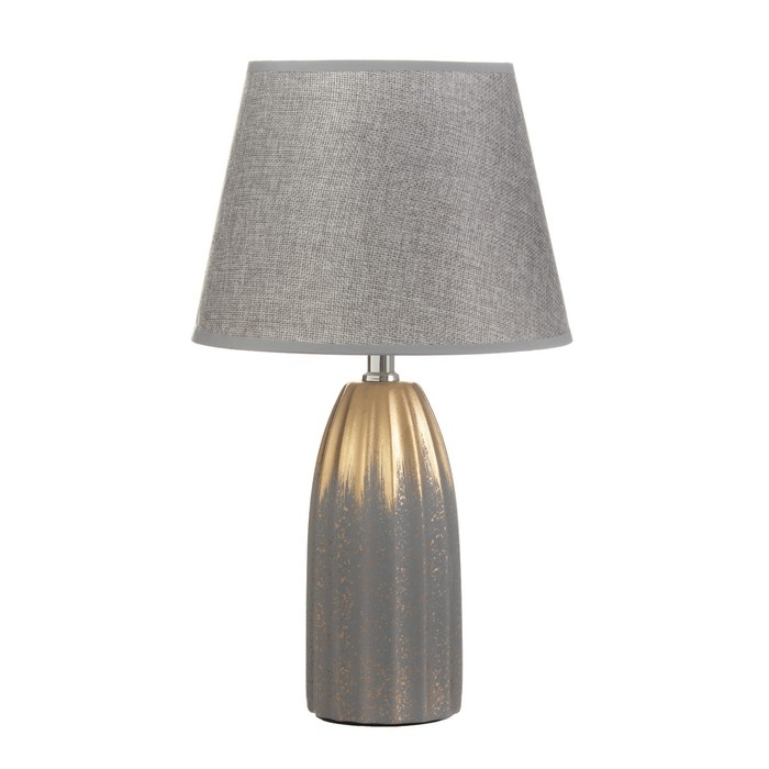Настольная лампа Настольная лампа "Конкомбр" 1хE14 серый 22,5х22,5х39 см RISALUX