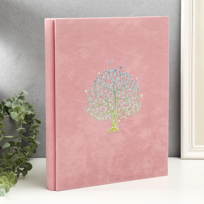 Фотоальбом на 400 фото 10х15 см Фотоальбом на 400 фото 10х15 см "Серебристое дерево" текстиль 34,5х27,5х5,5 см