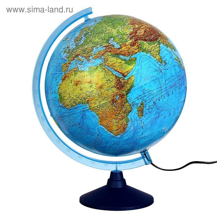 Интерактивный глобус физико-политический, диаметр 320 мм, с подсветкой, с очками Интерактивный глобус физико-политический, диаметр 320 мм, с подсветкой, с очками