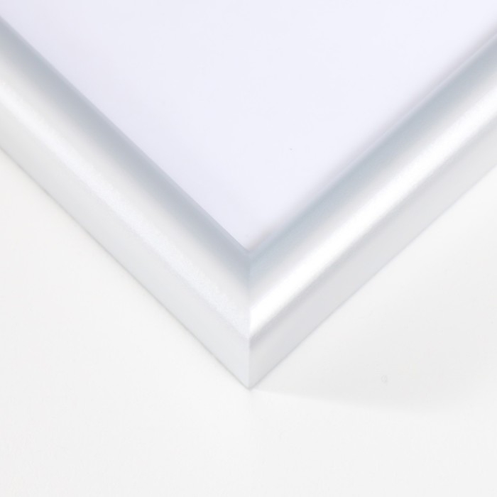 Фоторамка пластик Фоторамка пластик "Радуга" 21х30 см, серебро матовое