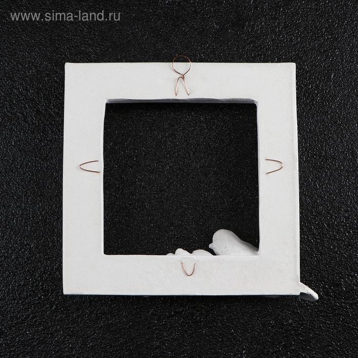 Фоторамка "Квадратная с птичками", белая