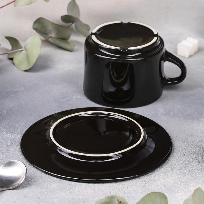 Чайная пара Verde notte, чашка 200 мл, блюдце d=15,5 см Чайная пара Verde notte, чашка 200 мл, блюдце d=15,5 см