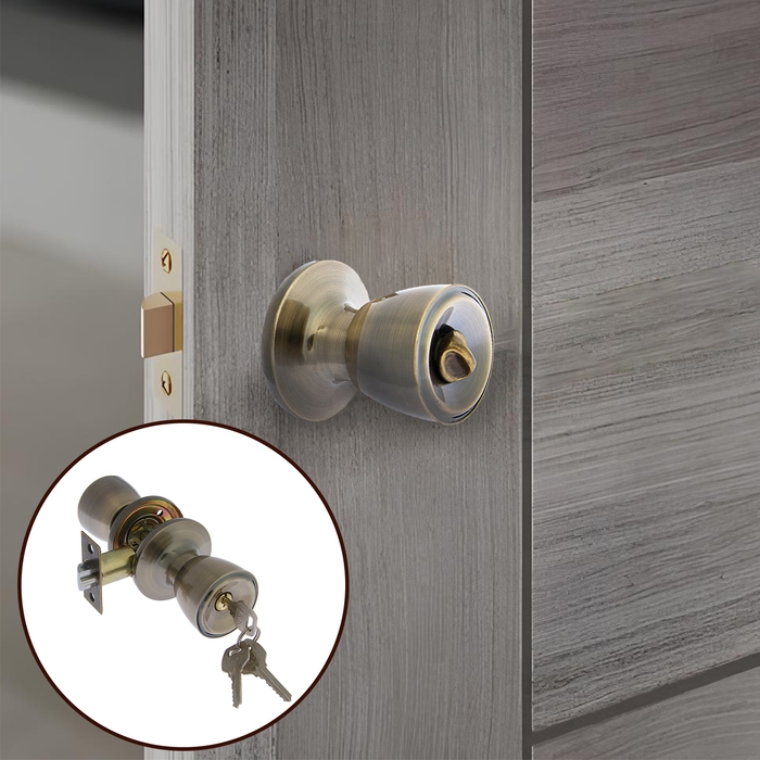 Защелка 1203, с ключом, цвет бронза Защелка 1203, с ключом, цвет бронза