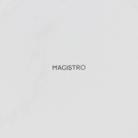 Тарелка фарфоровая обеденная Magistro «Роза», d=25 см, цвет белый