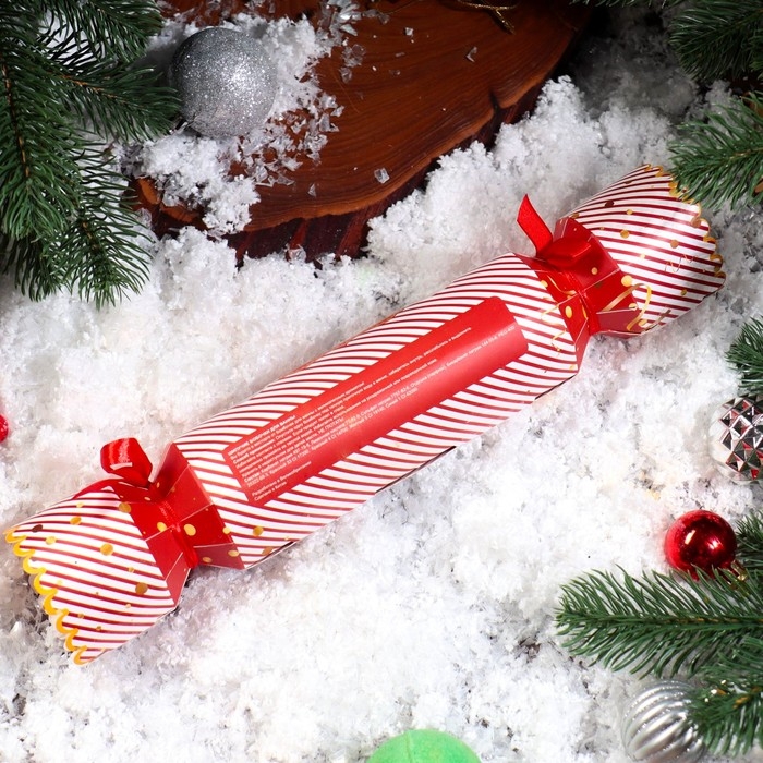 Новый год. Новогодний набор бомбочек для ванны «Красная конфета», золотой, 3 шт по 100 г Новый год. Новогодний набор бомбочек для ванны «Красная конфета», золотой, 3 шт по 100 г