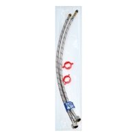 Подводка для смесителя ZEIN, гайка 1/2", штуцер М10, 50 см, ключ для монтажа, набор 2 шт