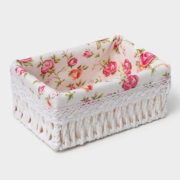 Корзины для хранения LaDо́m, ручное плетение, 3 шт, цвет белый Корзины для хранения LaDо́m, ручное плетение, 3 шт, цвет белый