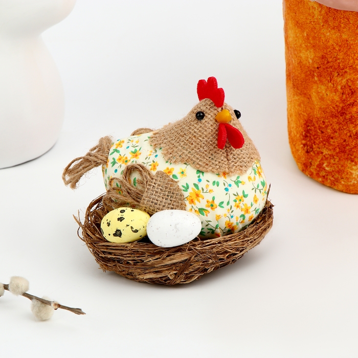 Декор пасхальный «Курочка» 14,5 × 14,5 × 13,5 см Декор пасхальный «Курочка» 14,5 × 14,5 × 13,5 см