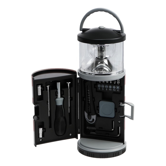 Набор инструментов ТУНДРА, подарочный пластиковый кейс Набор инструментов ТУНДРА, подарочный пластиковый кейс "Фонарь", 15 предметов