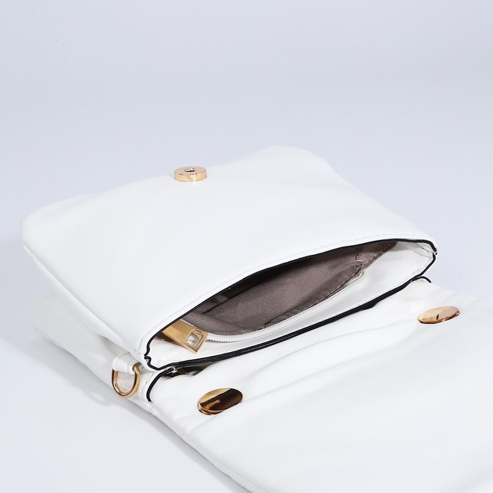 Сумка-мессенджер на магнитах, цвет белый Сумка-мессенджер на магнитах, цвет белый