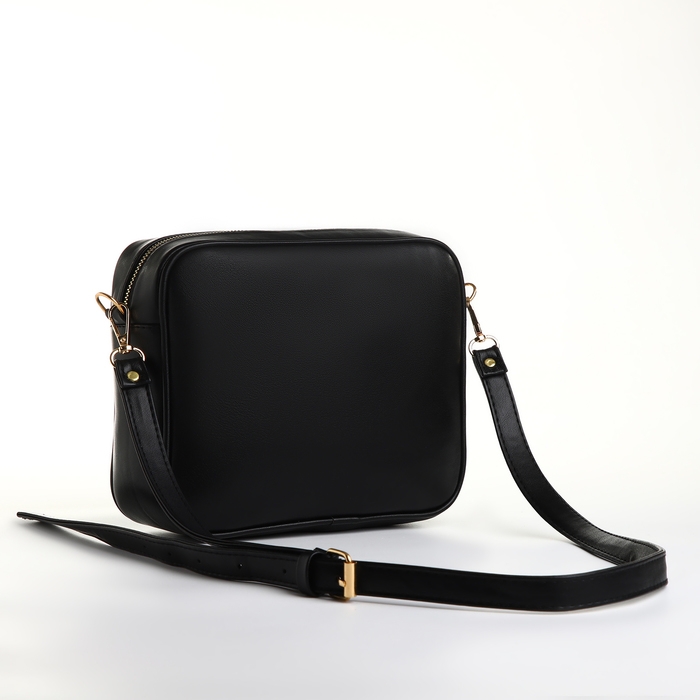 Сумка женская через плечо TEXTURA, маленького размера, цвет чёрный Сумка женская через плечо TEXTURA, маленького размера, цвет чёрный