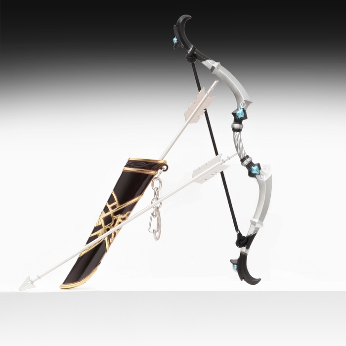 Сувенирное оружие мини Сувенирное оружие мини "Лук Геншин" брелок, 26см, черный