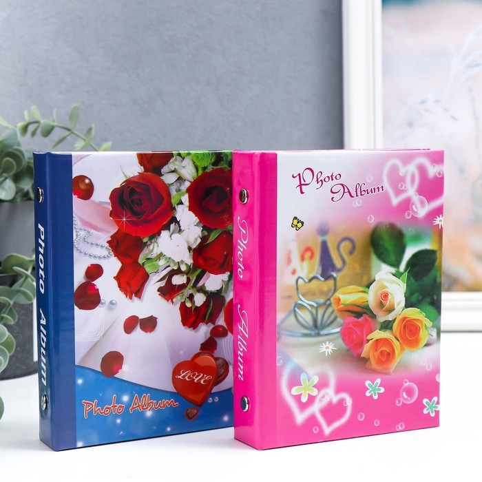 Фотоальбом на 36 фото 10х15 см Фотоальбом на 36 фото 10х15 см "Цветочный магазинчик" МИКС 16,5х12х2 см