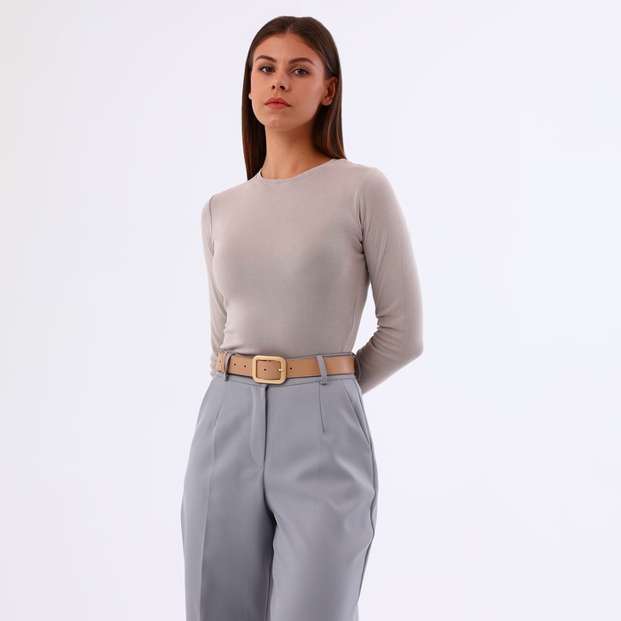 Ремень женский, ширина 3,5 см, цвет бежевый Ремень женский, ширина 3,5 см, цвет бежевый