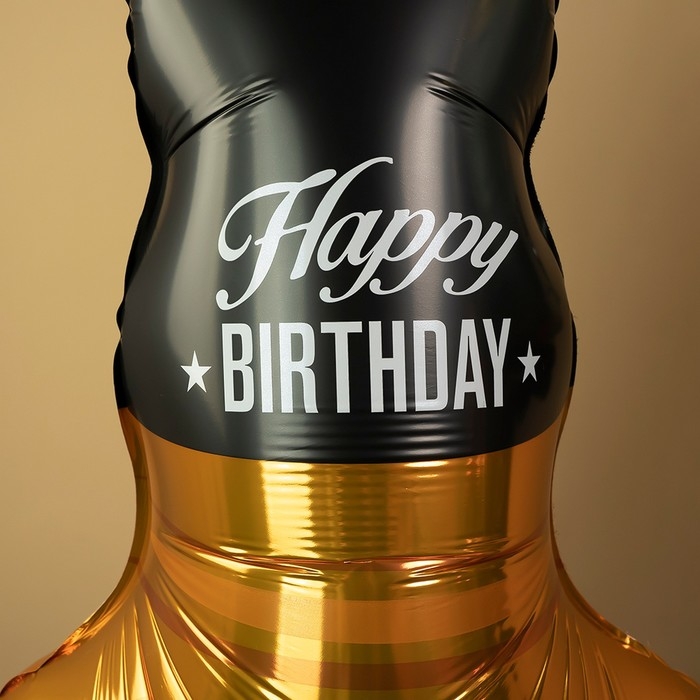 Шар фольгированный 50 Шар фольгированный 50" «Бутылка Виски», фигура, на подставке