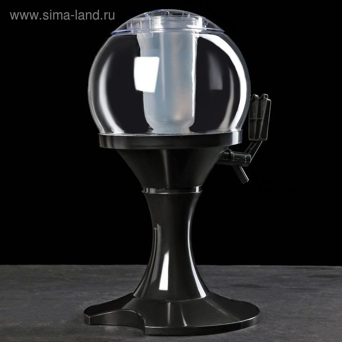 Башня пивная «Сфера», 3 л, цвет чёрный Башня пивная «Сфера», 3 л, цвет чёрный