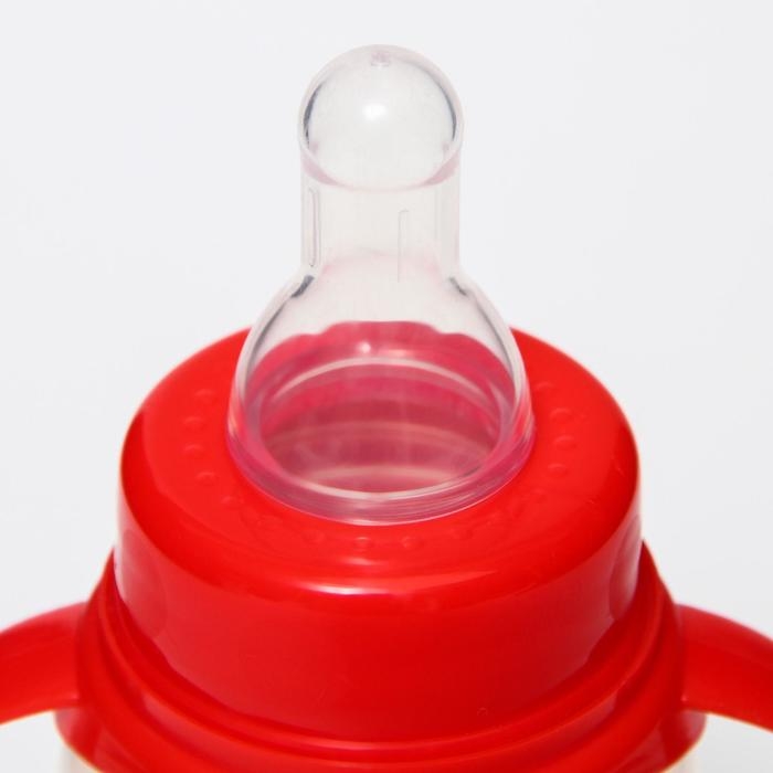 Бутылочка для кормления, классическое горло, 150 мл., от 0 мес., приталенная, с ручками, цвет МИКС Бутылочка для кормления, классическое горло, 150 мл., от 0 мес., приталенная, с ручками, цвет МИКС